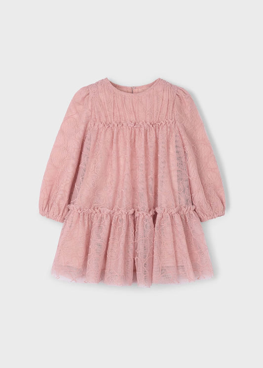 Tulle Printed Dress
