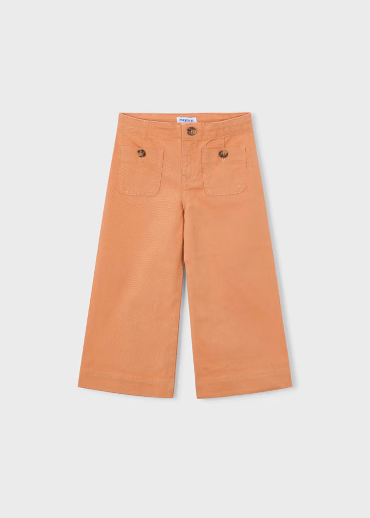 Girl's Peach Twill Pants