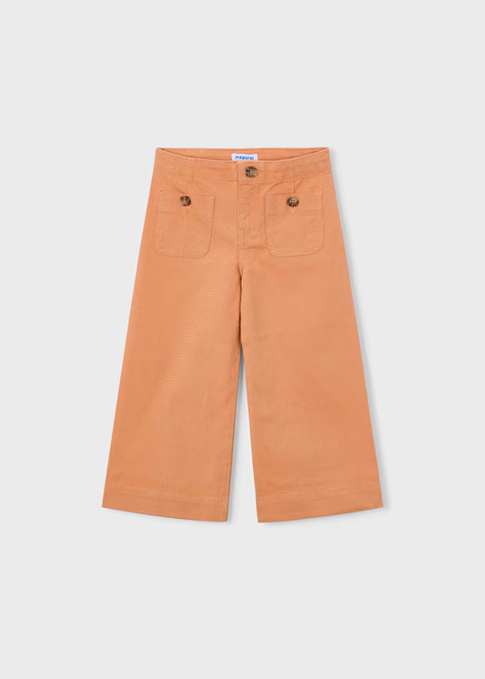 Girl's Peach Twill Pants