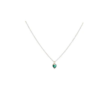 KIDS 18K GOLD PLATED CABLE CHAIN NECKLACE WITH BIRTHSTONE