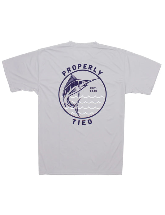 Ice Grey Boys Performance Tee