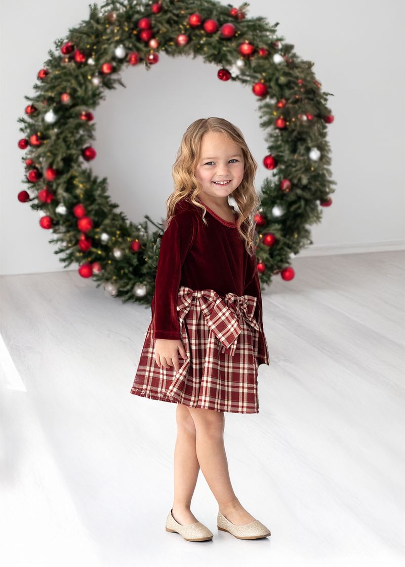 HOLIDAY PLAID DRESS