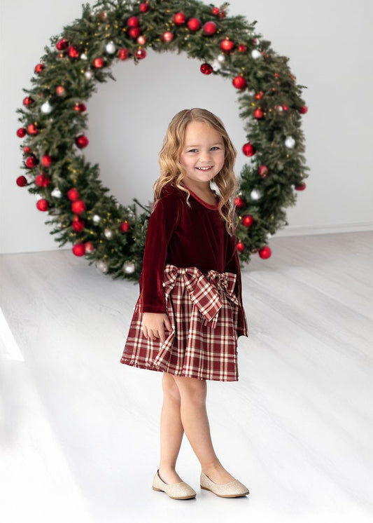 HOLIDAY PLAID DRESS