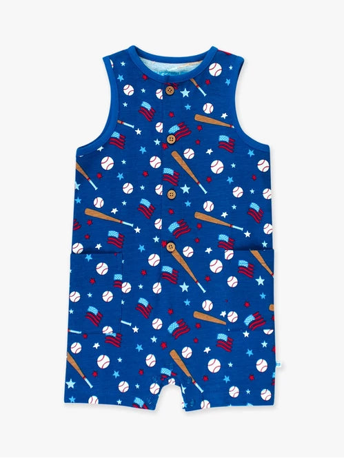 Play Ball Pocket Knit Romper