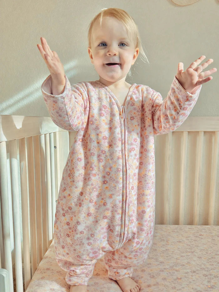 Long Sleeve Footie Sleep Sack| Sorbet