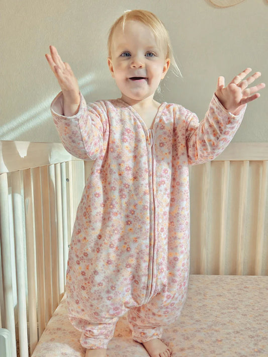 Long Sleeve Footie Sleep Sack| Sorbet