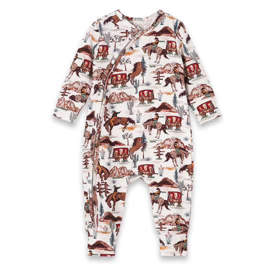 Western Spirit Zipper Romper